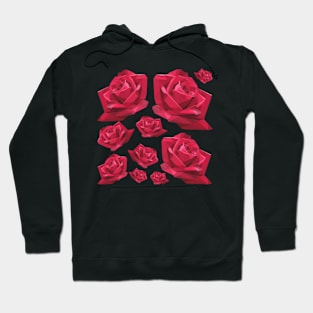 Rose Pattern Hoodie